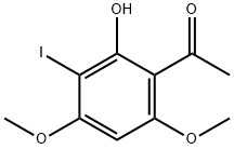 2-Hydroxy-3-iodo-4,6-dimethoxy acetophenone Structure