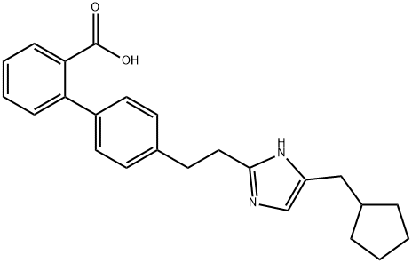 bag-2  2-[4-[2-[5-(cyclopentylmethyl)-1H-imidazol-2-yl]ethyl]phenyl]benzoic acid Structure