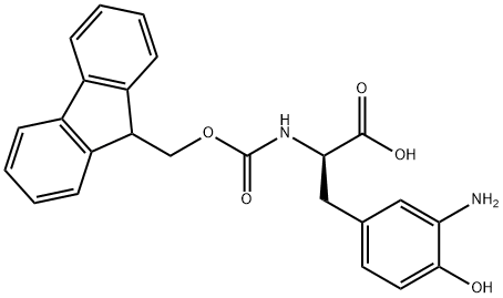 (9H-Fluoren-9-yl)MethOxy]Carbonyl D-Tyr(3-NO2)-OH Structure