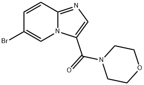 Methanone, (6-?bromoimidazo[1,?2-?a]?pyridin-?3-?yl)?-?4-?morpholinyl- Structure