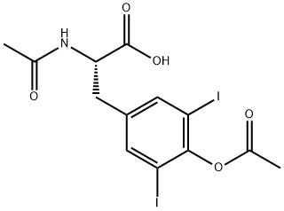 Levothyroxine Related Compound (2-Acetamido-3-(4-acetoxy-3,5-diiodophenyl)propanoic Acid) Structure