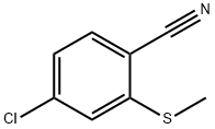 Benzonitrile, 4-chloro-2-(methylthio)- Structure
