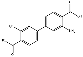 3,3'-diamino-4,4'-dicarboxylic acid-1,1'-Biphenyl Structure