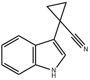 Cyclopropanecarbonitrile, 1-(1H-indol-3-yl)- Structure
