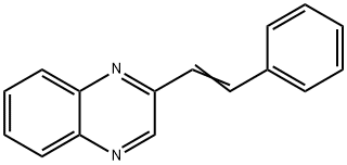 Quinoxaline, 2-(2-phenylethenyl)- Structure