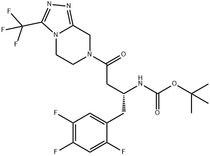 Sitagliptin N-Boc IMpurity Structure