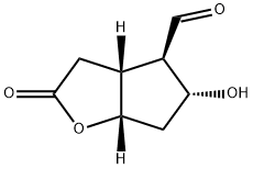 2H-Cyclopenta[b]furan-4-carboxaldehyde, hexahydro-5-hydroxy-2-oxo-, (3aR,4R,5R,6aS)- Structure