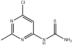 Thiourea, N-(6-chloro-2-methyl-4-pyrimidinyl)- Structure