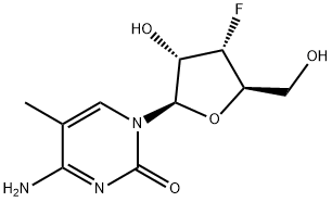3'-Deoxy-3'-fluoro-5-methylcytidine Structure