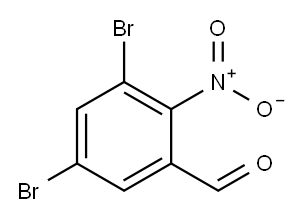 Benzaldehyde, 3,5-dibromo-2-nitro- Structure