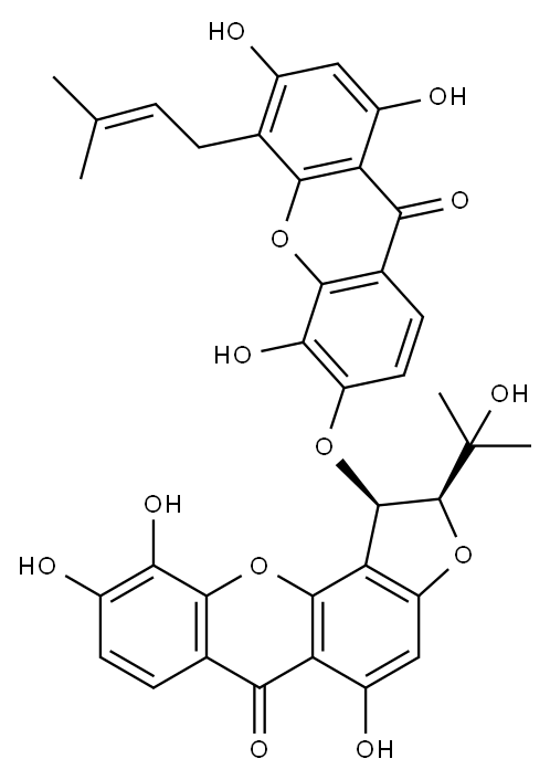 Bijaponicaxanthone C Structure