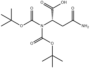 L-Asparagine, N,N2-bis[(1,1-dimethylethoxy)carbonyl]- Structure