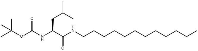 Carbamic acid, [1-[(dodecylamino)carbonyl]-3-methylbutyl]-, 1,1-dimethylethyl ester, (S)- (9CI) Structure