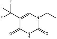 2,4(1H,3H)-Pyrimidinedione, 1-ethyl-5-(trifluoromethyl)- Structure