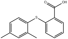 Benzoic acid, 2-[(2,4-dimethylphenyl)thio]- Structure