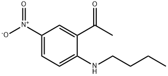 Ethanone, 1-[2-(butylamino)-5-nitrophenyl]- Structure