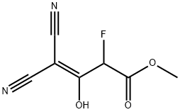 3-Butenoic acid, 4,4-dicyano-2-fluoro-3-hydroxy-, methyl ester Structure