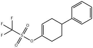 Methanesulfonic acid, 1,1,1-trifluoro-, 4-phenyl-1-cyclohexen-1-yl ester Structure