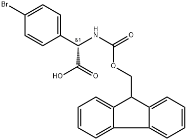 (S)-(9H-Fluoren-9-yl)MethOxy]Carbonyl Phg(4-Br)-OH (EE 95%) Structure