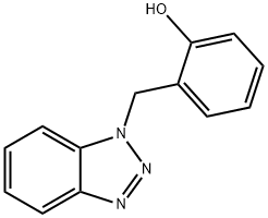 Phenol, 2-(1H-benzotriazol-1-ylmethyl)- Structure