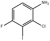 Benzenamine, 2-chloro-4-fluoro-3-iodo- Structure