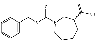 1H-Azepine-1,3-dicarboxylic acid, hexahydro-, 1-(phenylmethyl) ester, (3R)- Structure