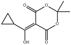 1,3-Dioxane-4,6-dione, 5-(cyclopropylhydroxymethylene)-2,2-dimethyl- Structure