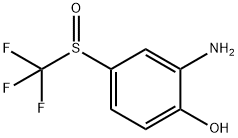 2-Amino-4-trifluoromethanesulfinyl-phenol Structure