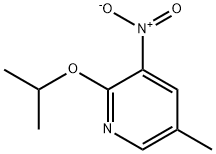 Pyridine, 5-methyl-2-(1-methylethoxy)-3-nitro- Structure