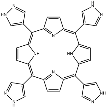 21H,23H-Porphine,5,10,15,20-tetra-1H-pyrazol-4-yl- Structure