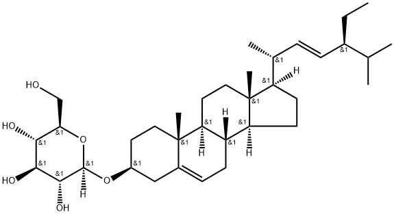 poriferasterol monoglucoside Structure