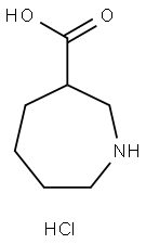 1H-Azepine-3-carboxylic acid, hexahydro-, hydrochloride (1:1) Structure
