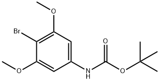 Carbamic acid, (4-bromo-3,5-dimethoxyphenyl)-, 1,1-dimethylethyl ester (9CI) Structure