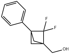 Bicyclo[1.1.1]pentane-1-methanol, 2,2-difluoro-3-phenyl- Structure