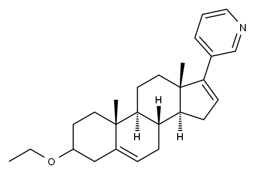 Pyridine, 3-(3-ethoxyandrosta-5,16-dien-17-yl)- Structure
