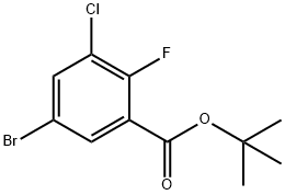 tert-Butyl 5-bromo-3-chloro-2-
fluorobenzoate Structure