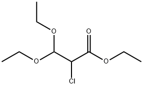 Propanoic acid, 2-chloro-3,3-diethoxy-, ethyl ester Structure