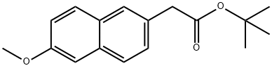 2-Naphthaleneacetic acid, 6-methoxy-, 1,1-dimethylethyl ester Structure