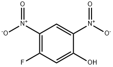 Phenol, 5-fluoro-2,4-dinitro- Structure