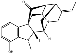 (19E)-19,20-Didehydro-12-hydroxyajmalan-17-one Structure