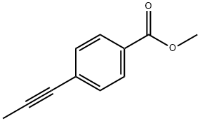 Benzoic acid, 4-(1-propyn-1-yl)-, methyl ester Structure