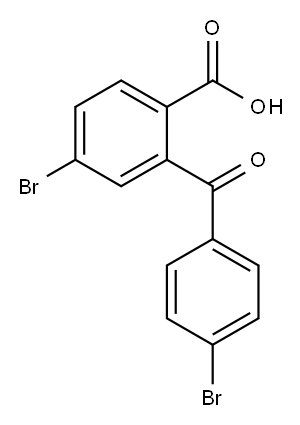 Benzoic acid, 4-broMo-2-(4-broMobenzoyl)-
4-BroMo-2-(p-broMobenzoyl)benzoic acid Structure