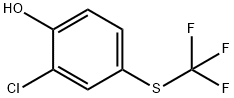 Phenol, 2-chloro-4-[(trifluoromethyl)thio]- Structure