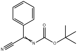 Carbamic acid, N-(cyanophenylmethylene)-, 1,1-dimethylethyl ester Structure
