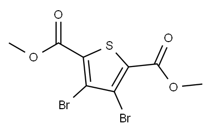 2,5-Thiophenedicarboxylic acid, 3,4-dibromo-, 2,5-dimethyl ester Structure