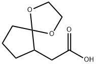 1,4-Dioxaspiro[4.4]nonane-6-acetic acid Structure