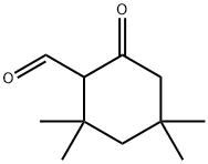Cyclohexanecarboxaldehyde, 2,2,4,4-tetramethyl-6-oxo- Structure