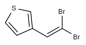 Thiophene, 3-(2,2-dibromoethenyl)- Structure