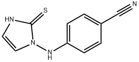 4-[(2-sulfanyl-1H-imidazol-1-yl)amino]benzonitrile Structure