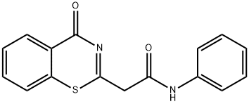 4H-1,3-Benzothiazine-2-acetamide, 4-oxo-N-phenyl- Structure